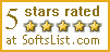 Top rated by SoftsList.com